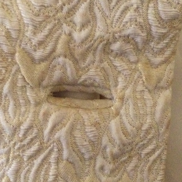 Brocade evening coat 1970s Bonwit Teller size 14-16 some spots - Picture 3 of 8